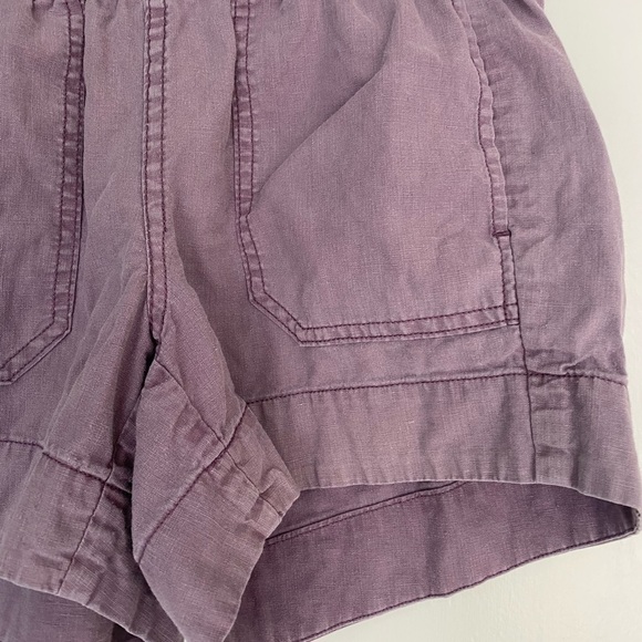 𝅺roots Hemp Collection Purple Shorts with Pockets, Womens XS, Good Condition - Picture 4 of 6
